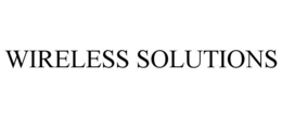 WIRELESS SOLUTIONS trademark