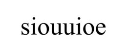 SIOUUIOE trademark