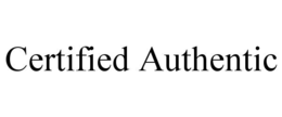 CERTIFIED AUTHENTIC trademark