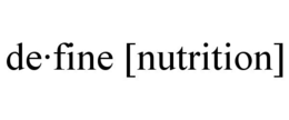 DE·FINE [NUTRITION] trademark