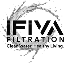 IFIVA FILTRATION CLEAN WATER, HEALTHY LIVING. trademark