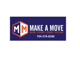 MM MAKE A MOVE MOVING · DELIVERY · STORAGE · RECEIVING 704-378-8588 trademark