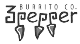 3 PEPPER BURRITO CO. trademark