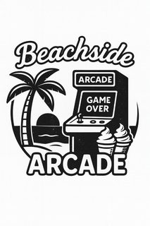 BEACHSIDE ARCADE GAME OVER ARCADE trademark