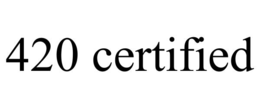420 CERTIFIED trademark