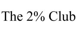 THE 2% CLUB trademark