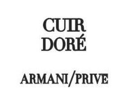 CUIR DORÉ ARMANI/PRIVE trademark
