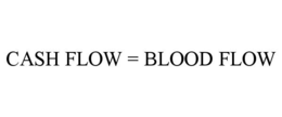 CASH FLOW = BLOOD FLOW trademark