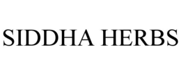 SIDDHA HERBS trademark