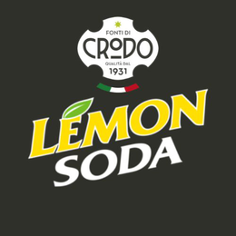 FONTI DI CRODO QUALITÀ DAL 1931 LEMON SODA trademark