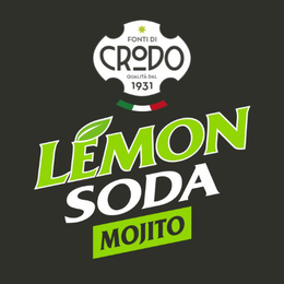 FONTI DI CRODO QUALITÀ DAL 1931 LEMON SODA MOJITO trademark