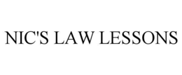 NIC'S LAW LESSONS trademark