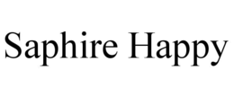 SAPHIRE HAPPY trademark