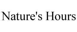 NATURE'S HOURS trademark