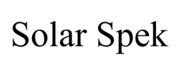 SOLAR SPEK trademark