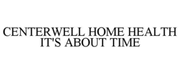 CENTERWELL HOME HEALTH IT'S ABOUT TIME trademark