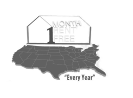 1 MONTH RENT FREE "EVERY YEAR" trademark