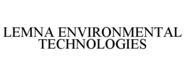 LEMNA ENVIRONMENTAL TECHNOLOGIES trademark