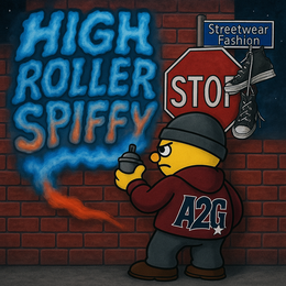 HIGH ROLLER SPIFFY STREETWEAR FASHION STOP A2G trademark
