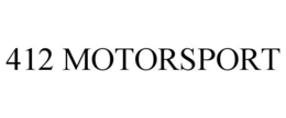 412 MOTORSPORT trademark