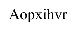 AOPXIHVR trademark