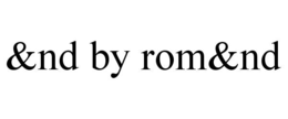 &ND BY ROM&ND trademark