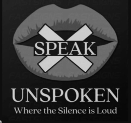 SPEAK X UNSPOKEN WHERE THE SILENCE IS LOUD trademark