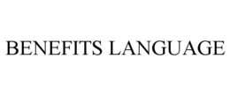 BENEFITS LANGUAGE trademark