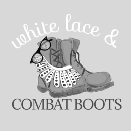 WHITE LACE & COMBAT BOOTS trademark