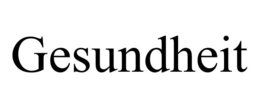 GESUNDHEIT trademark