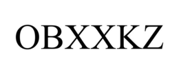 OBXXKZ trademark