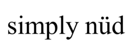 SIMPLY NÜD trademark