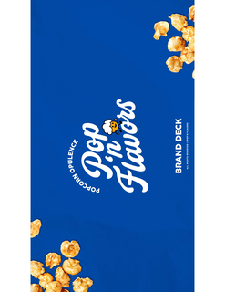 POP'N FLAVORS POPCORN OPULENCE BRAND DECK ALL RIGHTS RESERVED POP'N FLAVORS trademark