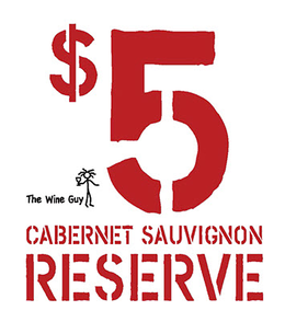 $5 THE WINE GUY CABERNET SAUVIGNON RESERVE trademark
