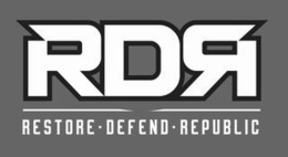 RDR RESTORE · DEFEND · REPUBLIC trademark