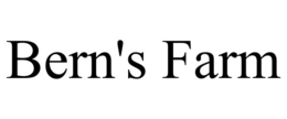 BERN'S FARM trademark