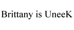 BRITTANY IS UNEEK trademark