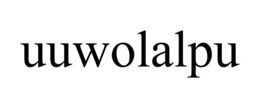 UUWOLALPU trademark