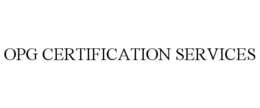 OPG CERTIFICATION SERVICES trademark