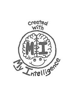 CREATED WITH M I MY INTELLIGENCE trademark