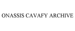 ONASSIS CAVAFY ARCHIVE trademark