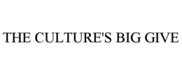 THE CULTURE'S BIG GIVE trademark