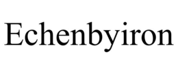 ECHENBYIRON trademark