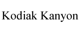 KODIAK KANYON trademark