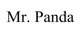MR. PANDA trademark