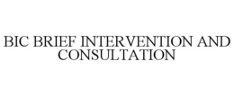 BIC BRIEF INTERVENTION AND CONSULTATION trademark