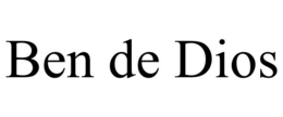 BEN DE DIOS trademark