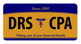 DRS $ CPA SINCE 2005 TAKING CARE OF YOUR FINANCIAL HEALTH trademark