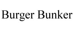 BURGER BUNKER trademark