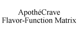 APOTHÉCRAVE FLAVOR-FUNCTION MATRIX trademark